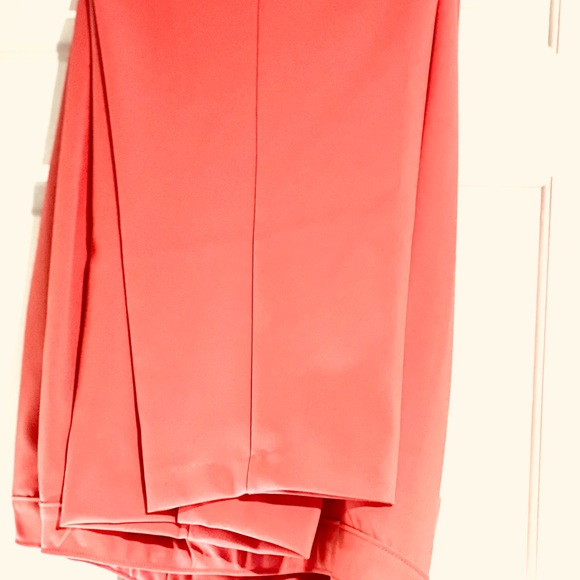 Women Roaman's Size 24 /Wide-Leg Bend Over Pant Sunset Coral Dressy - Picture 8 of 8